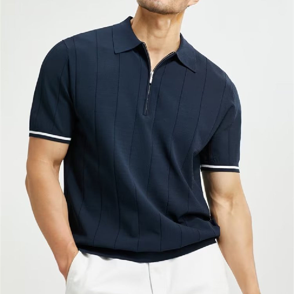 Das Poloshirt mit Reversreißverschluss