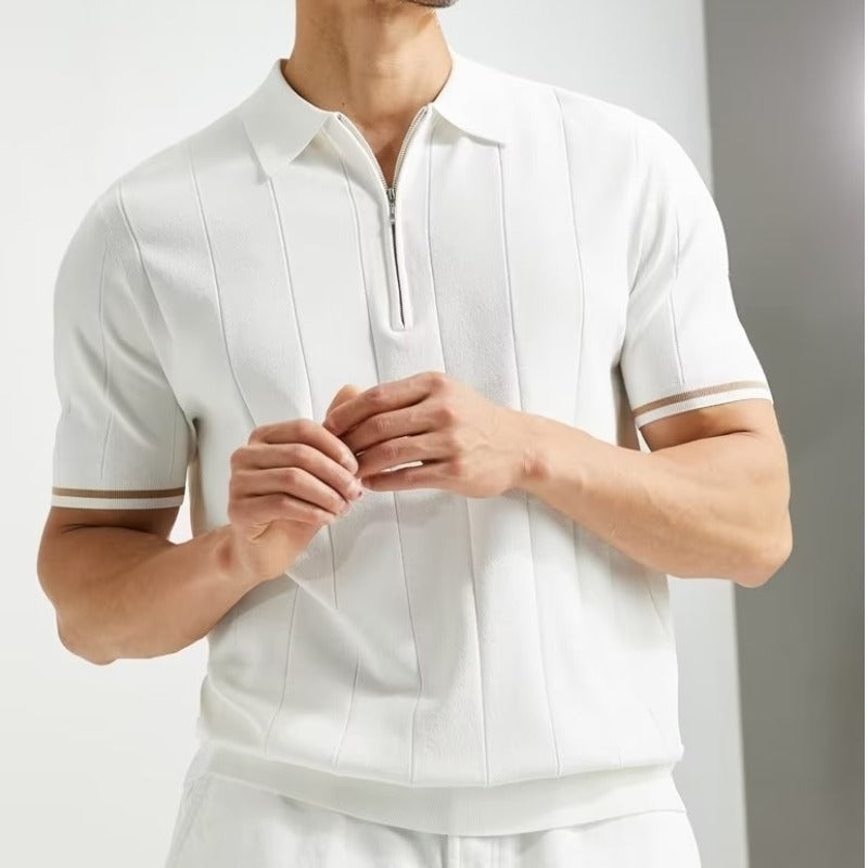 Das Poloshirt mit Reversreißverschluss