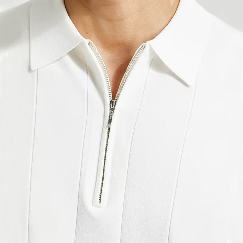 Das Poloshirt mit Reversreißverschluss