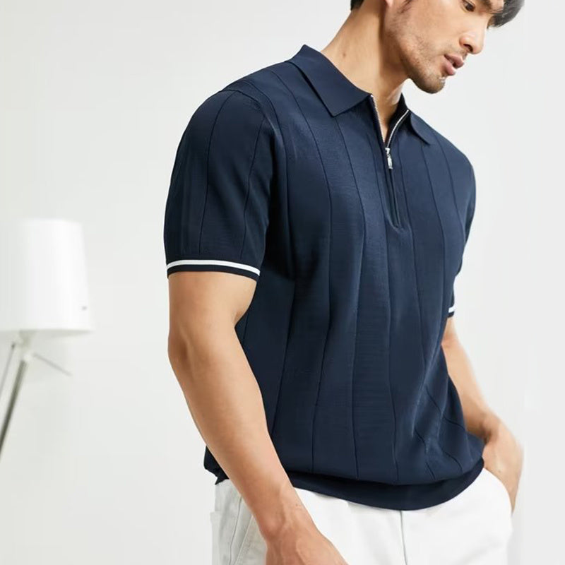 Das Poloshirt mit Reversreißverschluss